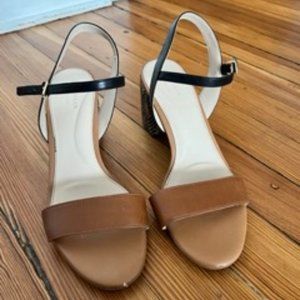 Cole Haan Shoes | Cole Haan Grande 360 Leather Block Heel Sandals Women’s 9